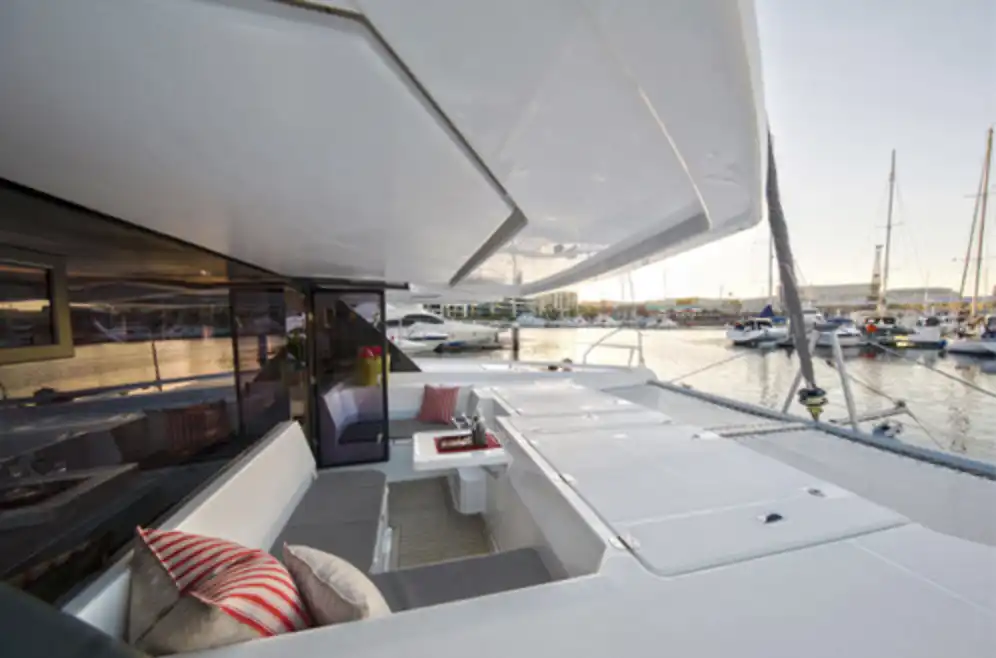 Segeln auf einem Leopard 45 auf den Seychellen