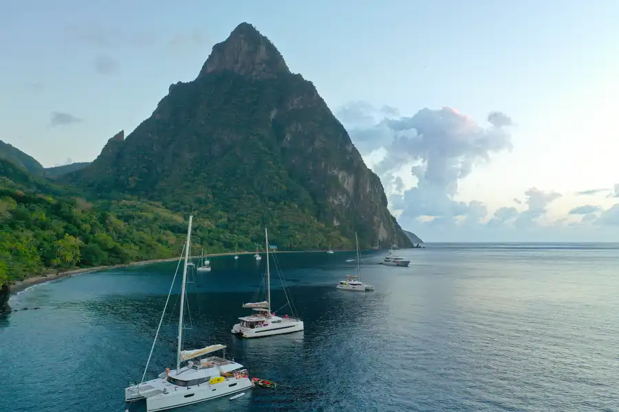 Einsamer Kitespot in der südlichen Karibik