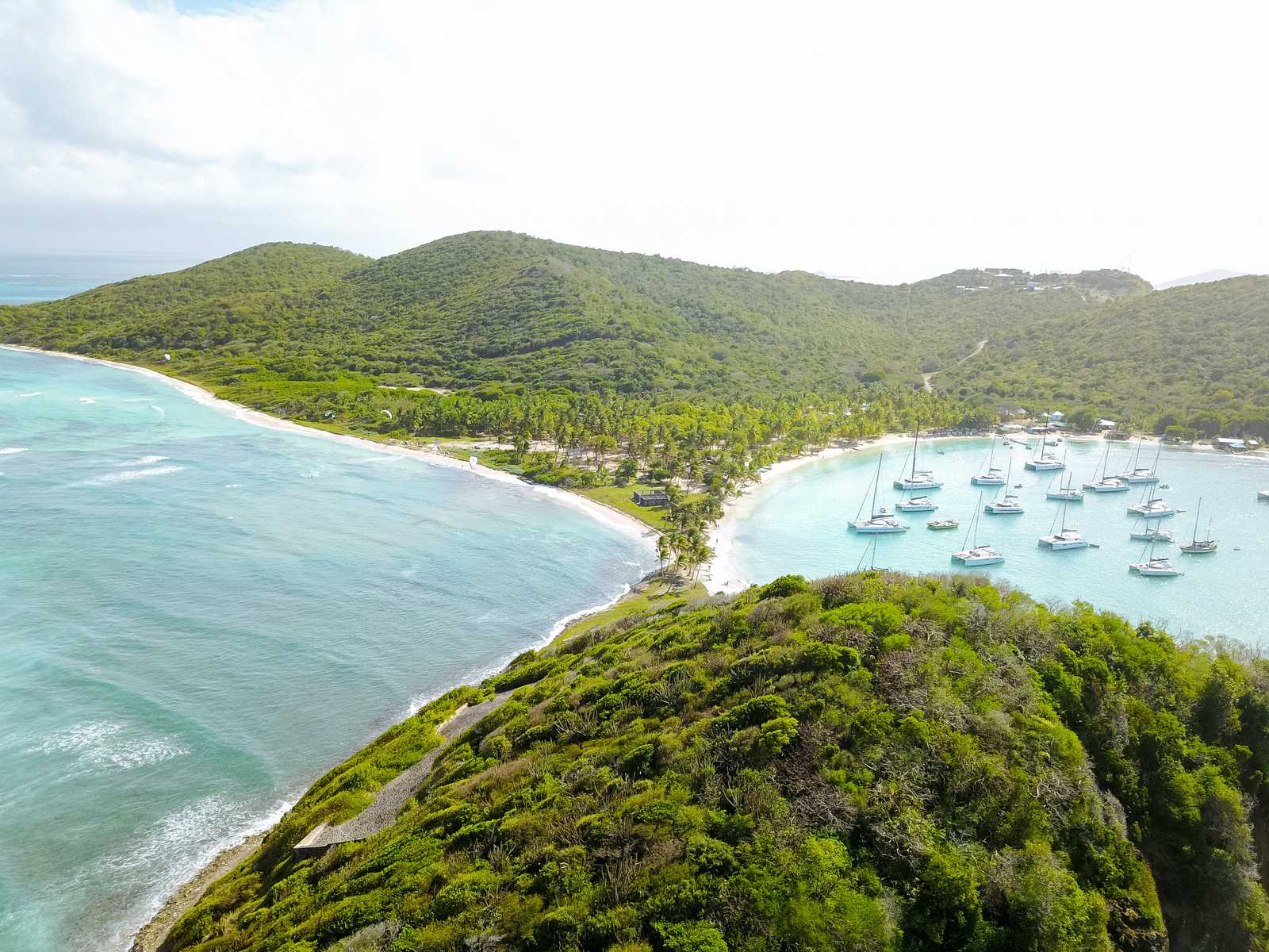 Kitespot und Ankerbucht direkt beieinander