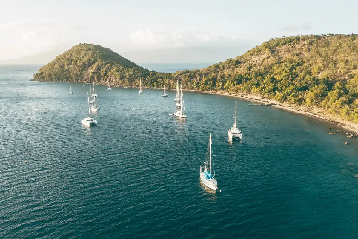 Ankerbucht bei Guadeloupe