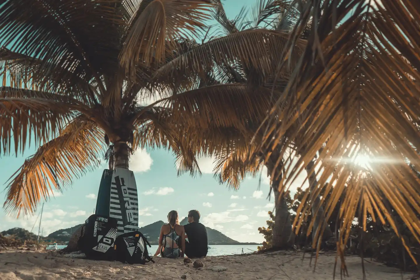 Sonnenuntergang nach der Kitesession