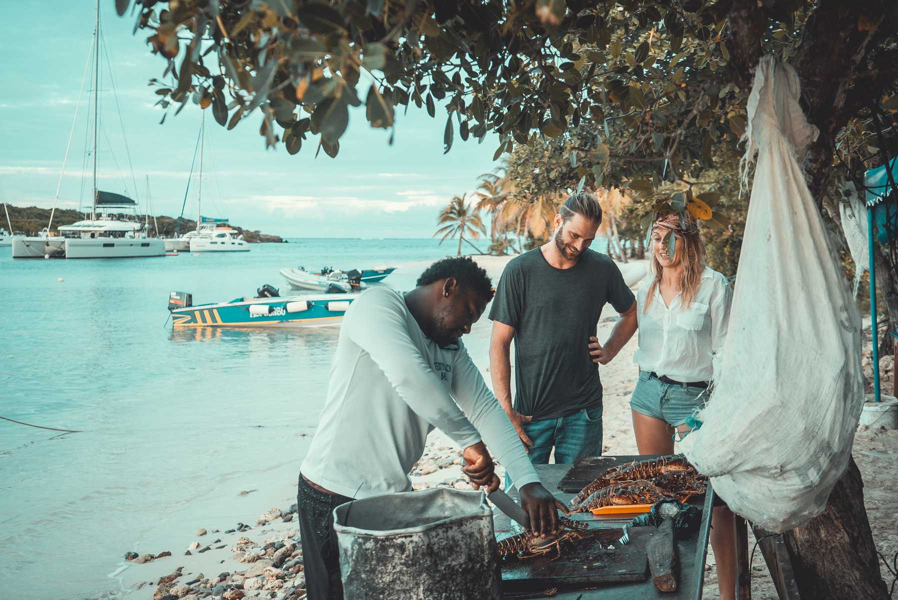 Lobster BBQ direkt am Strand