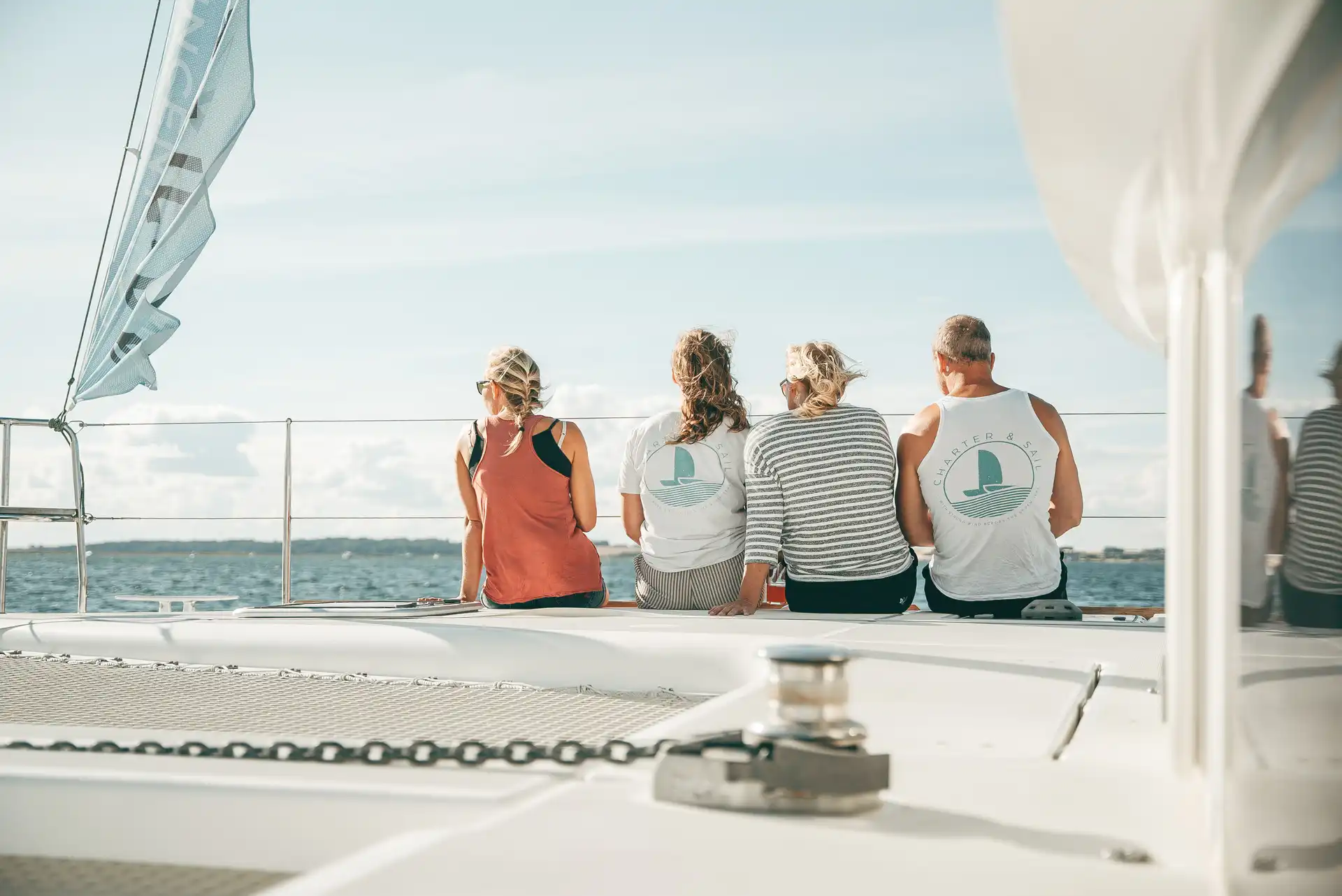 Segeln mit Gleichgesinnten auf dem Katamaran