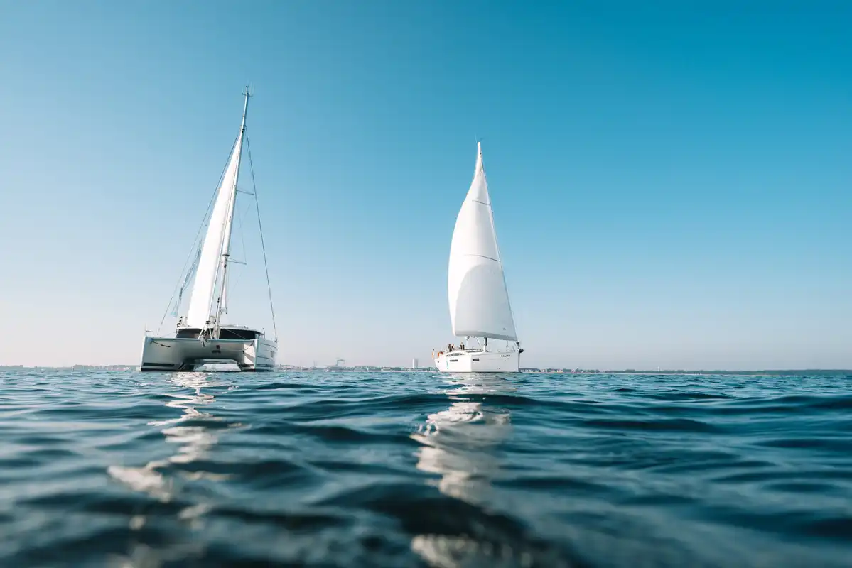Segeln in der Flotte auf der Ostsee