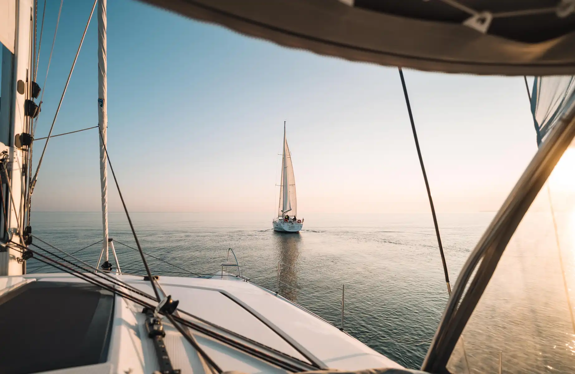 Segeln in der Flotte auf der Ostsee