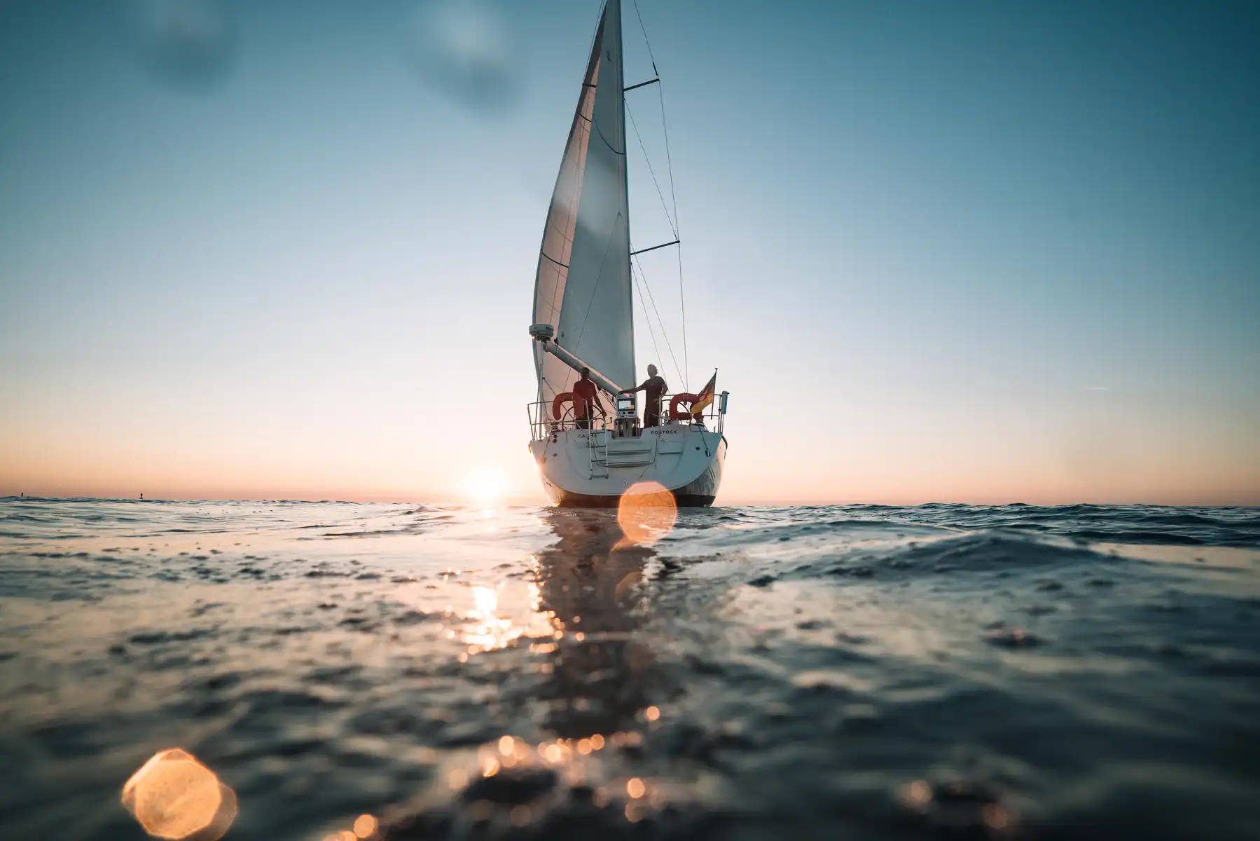 Auf gehts zum Sunsettörn auf der Ostsee