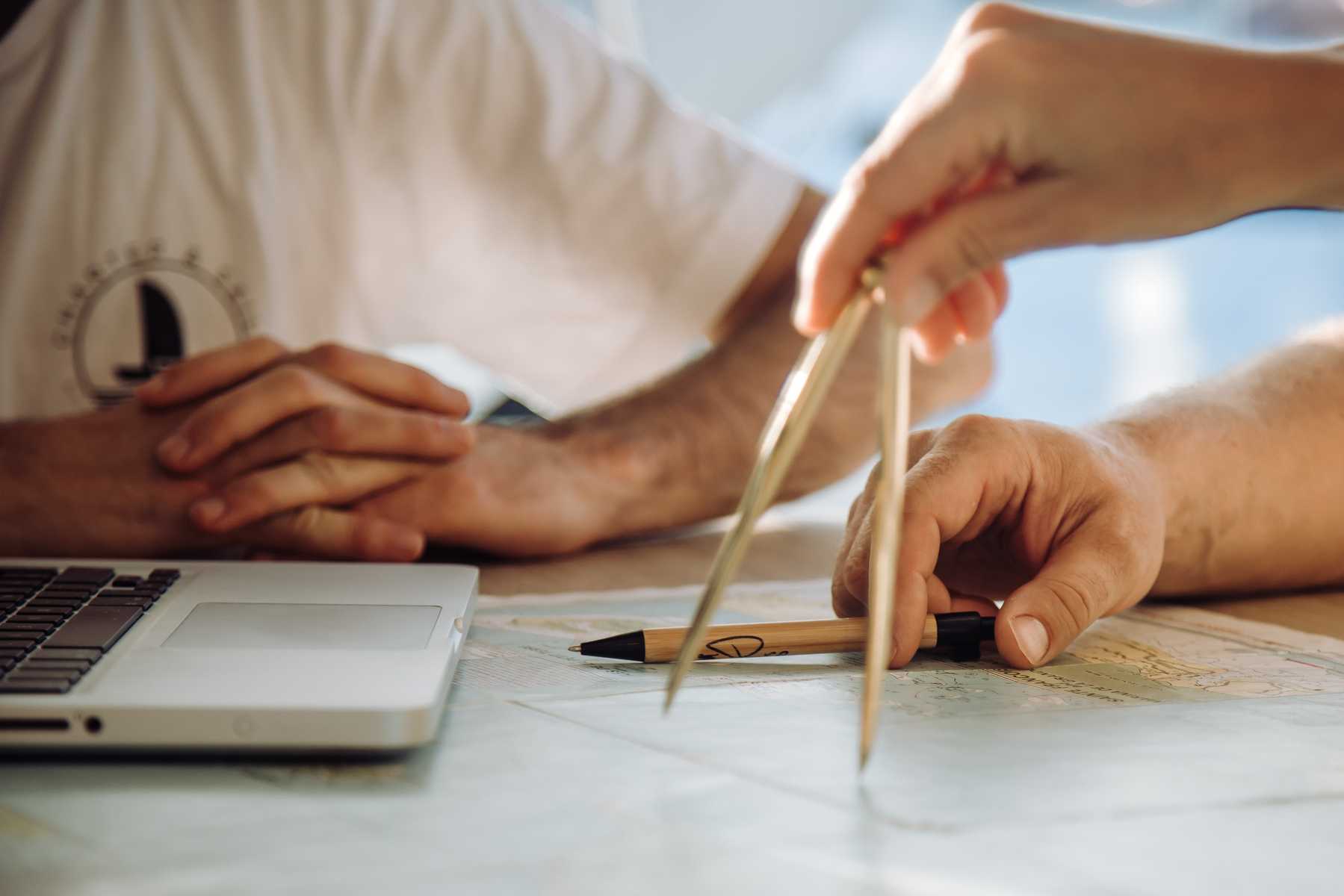 Navigieren für den Segeltörn