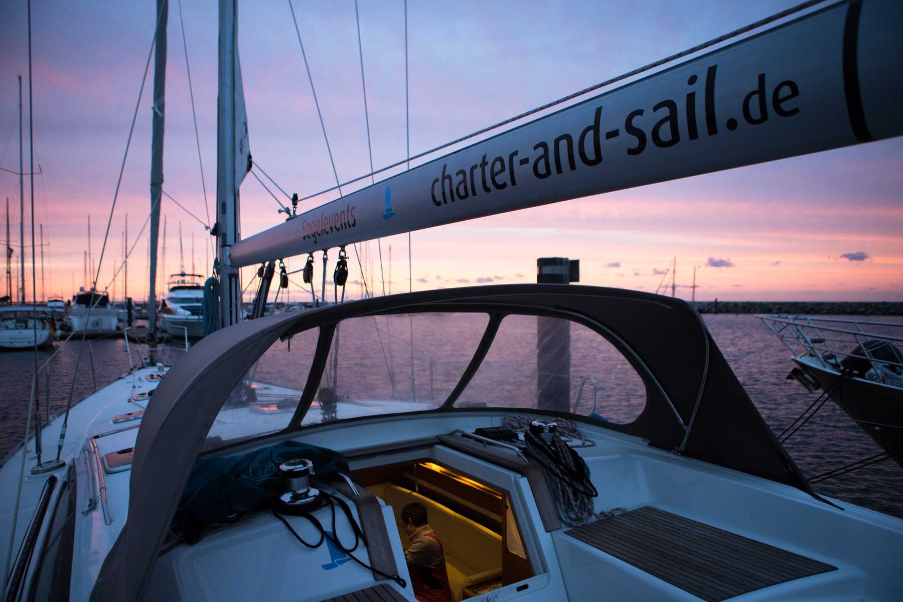Schöner Sonnenuntergang in Kühlungsborn