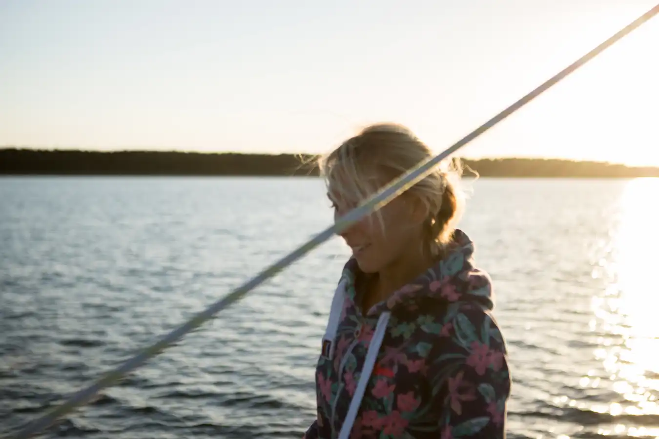 Den Sonnenuntergang auf der Ostsee genießen