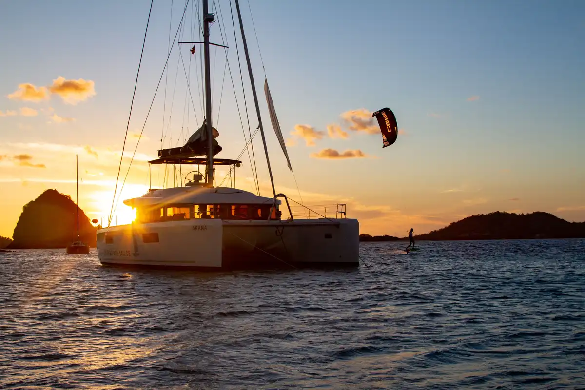 Traumhafter Sonnenuntergang in der Karibik