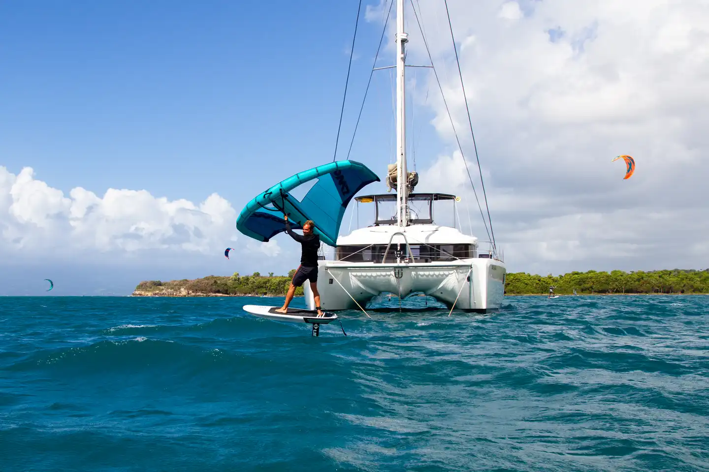 Viel Spaß beim Wingsurfen in der Karibik