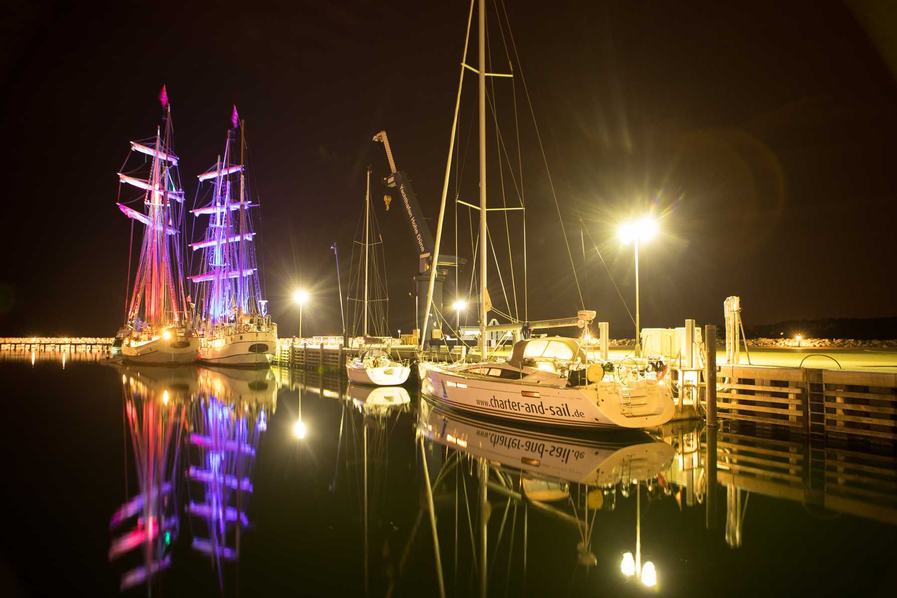 Traumhafter Anblick im Heimathafen Hohe Düne