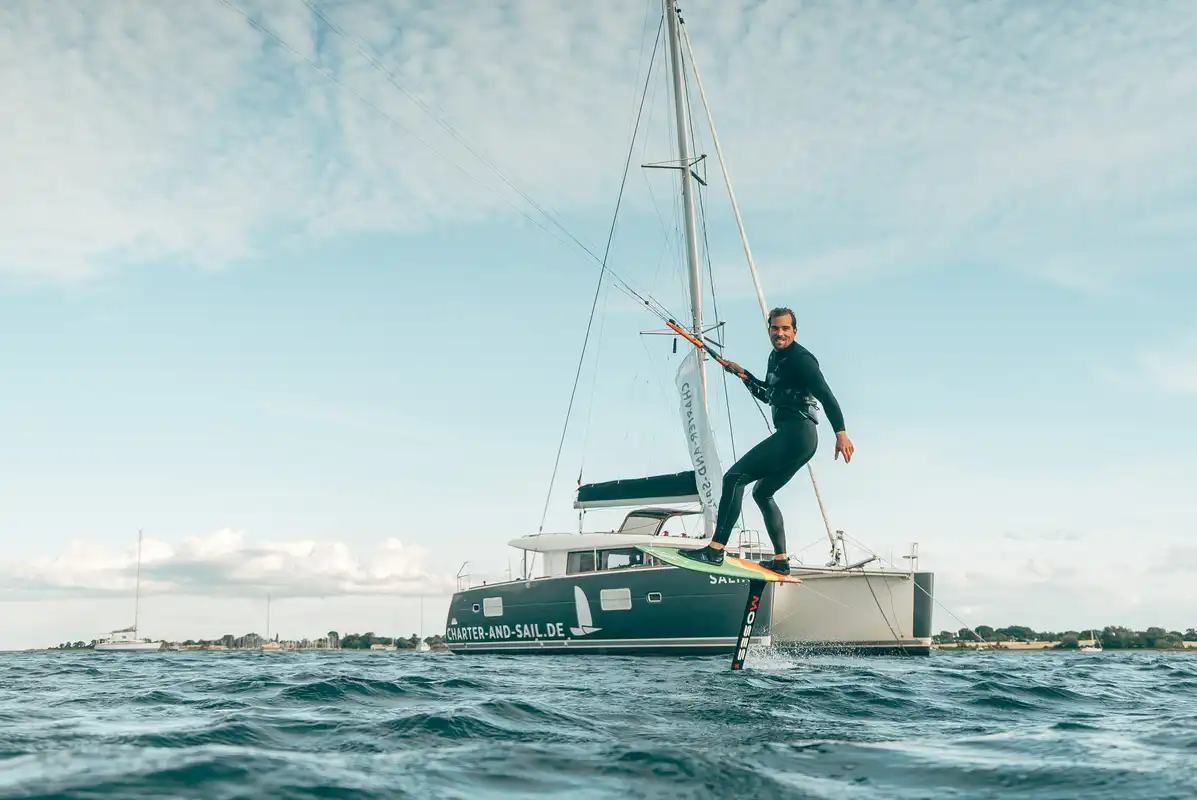Wenn mal weniger Wind ist macht das Foil erst recht Spaß