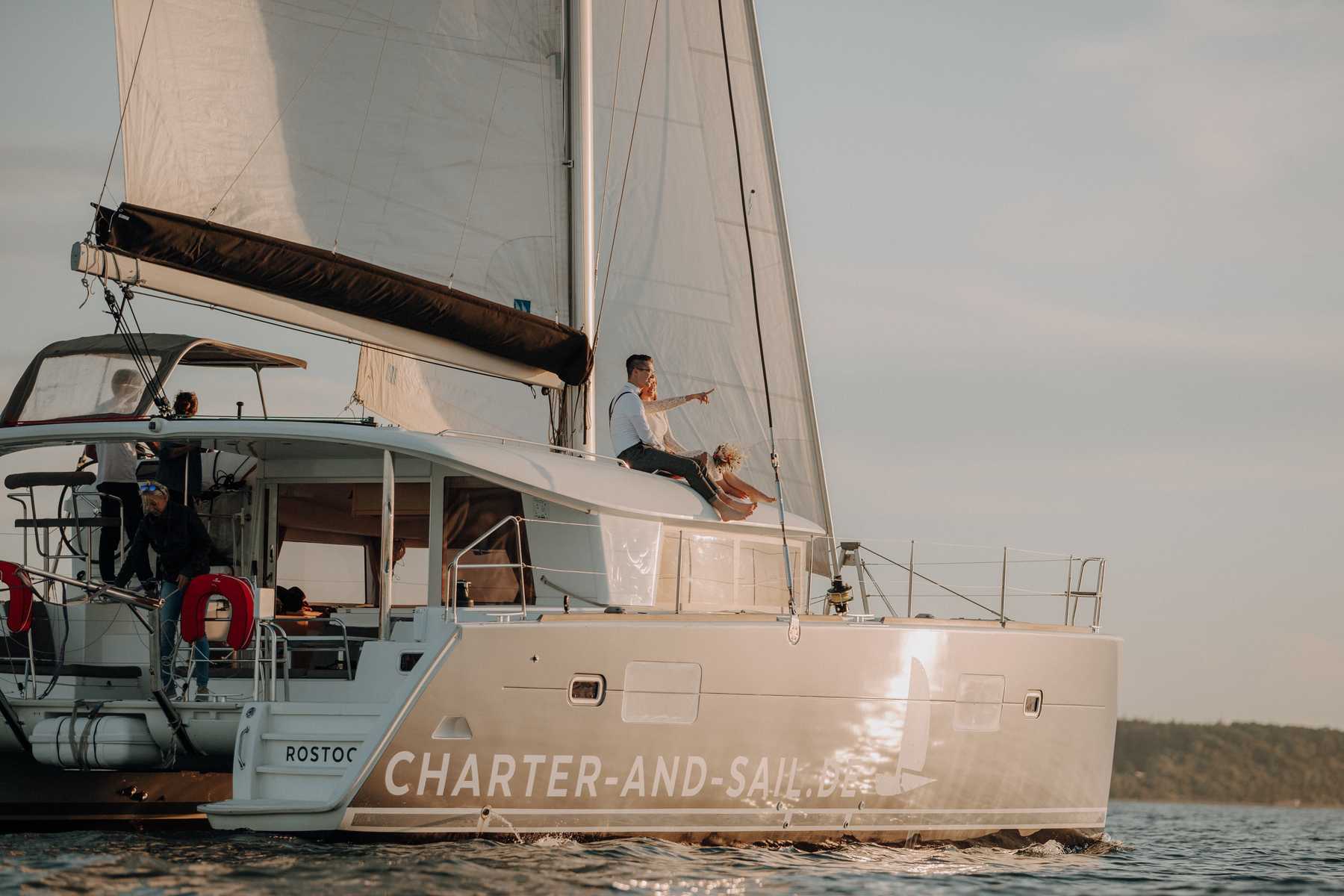 Entspannen auf dem Katamaran